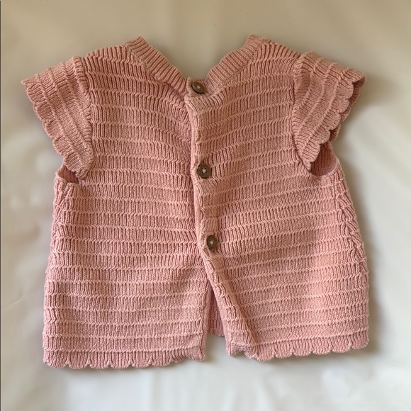 Carters Baby Girl Pink Kids Knit Top and Bottom Matching Set - size 6M - Picture 9 of 9